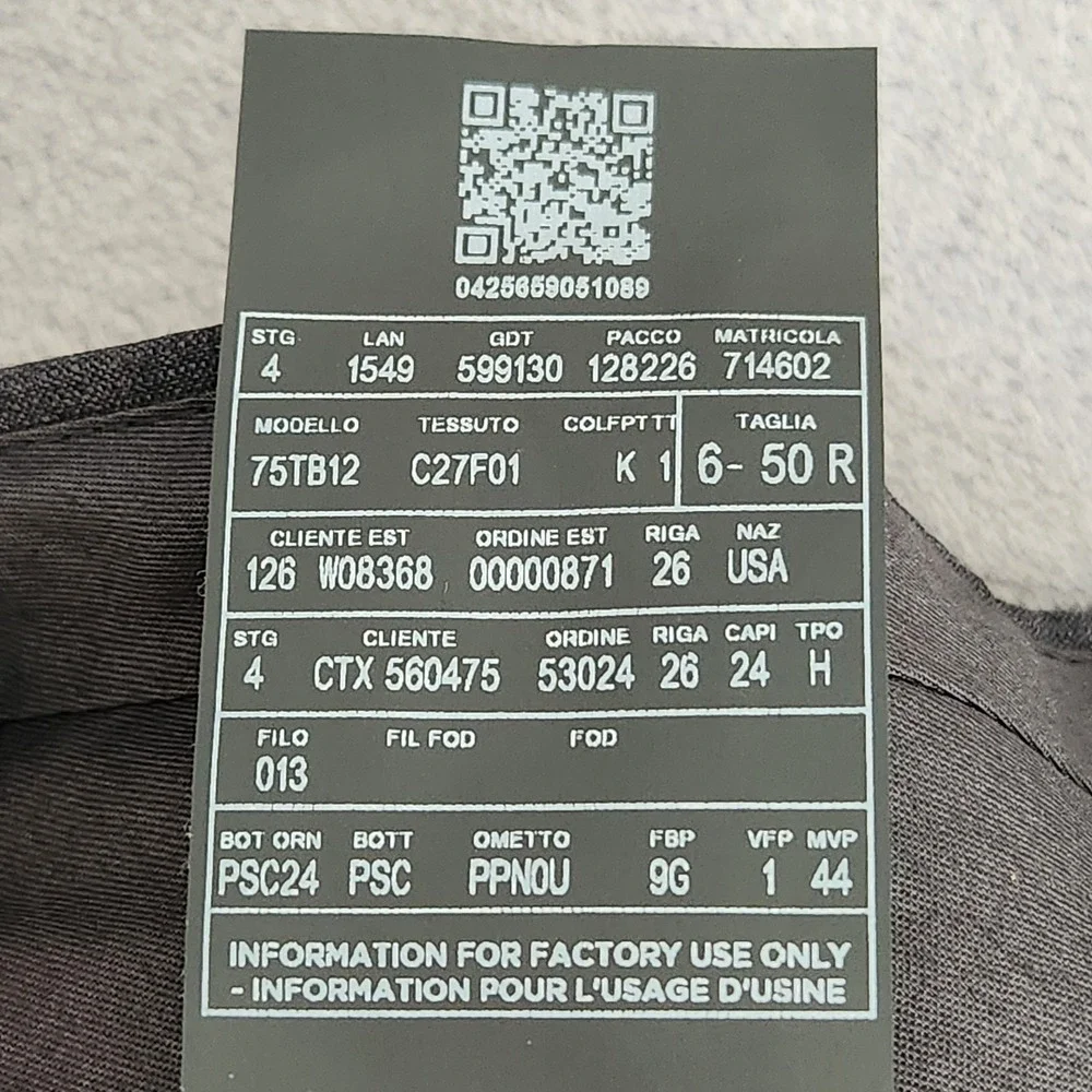 New CURRENT Zegna Gray Wool 5-Pocket Flat Front Flaws Pants Grey 34 X 31 Slacks